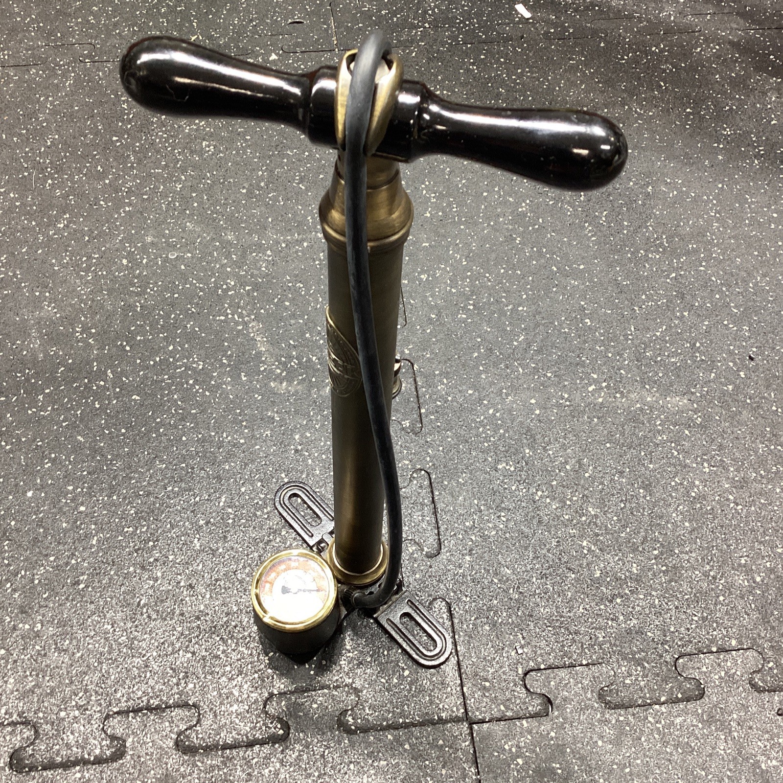 Vintage TOPEAK CLASSIC 2000 Brass Floor Pump w/Silca Head. N