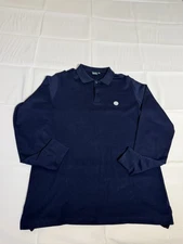 Fairway & Greene Shirt Mens Large Blue 100%  Pima Cotton Embroidered Long Sleeve