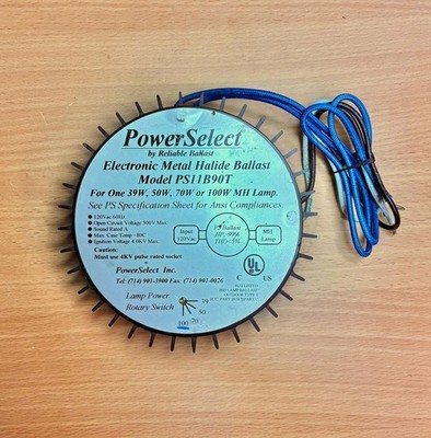 Reliable Ballast PowerSelect 39W-100W ELECTRONIC METAL HALIDE BALLAST PS11B90T