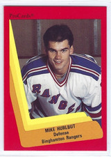 1990-91 ProCards Binghamton Rangers #12 Mike Hurlbut