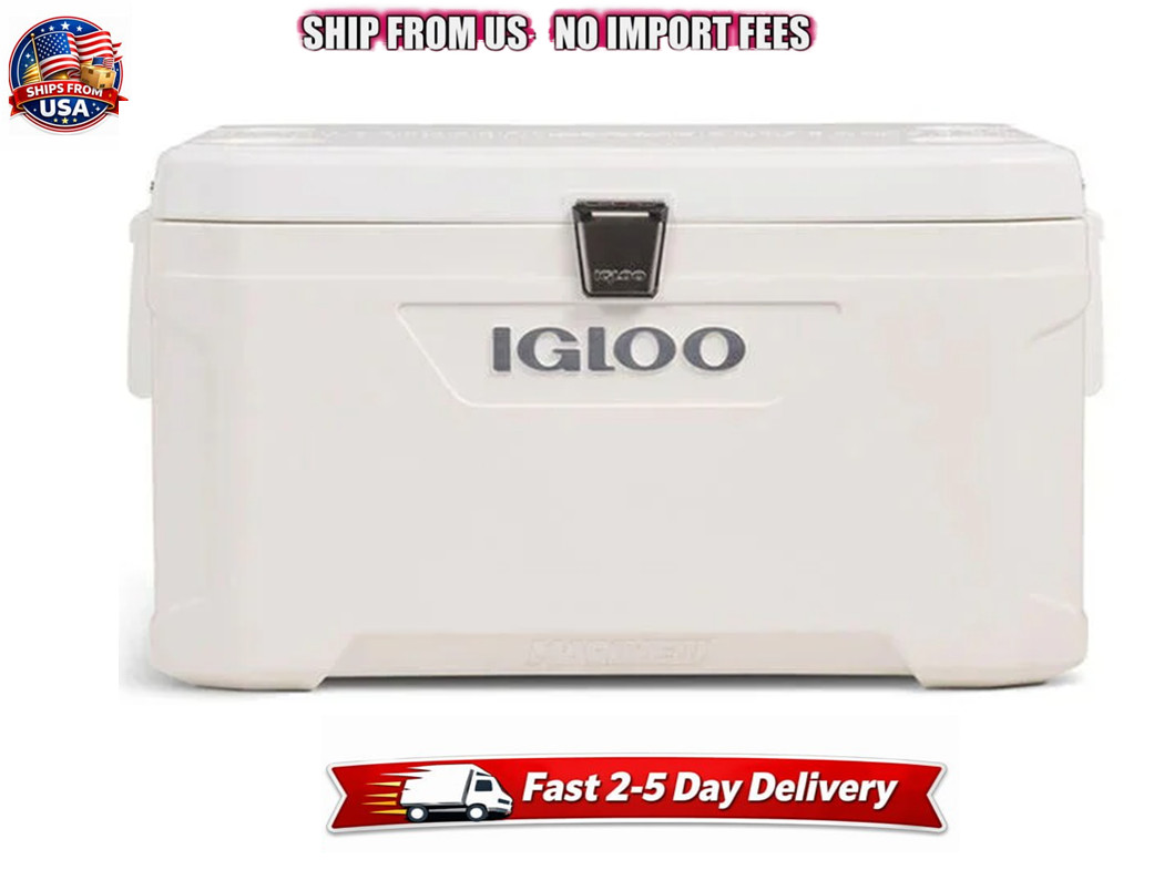 White Uv Resistant Boat Fishing Ice Chest