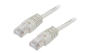 Patch cord F/UTP, Cat 5e, wtyk RJ45 z obu stron, linka, CCA, 0,5m PP22-0.5M GEMB
