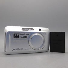 Olympus Digital Camera Mju 500 5.0MP Silver Tested