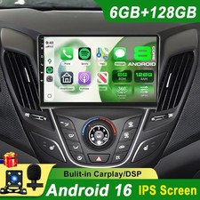 POUR Hyundai Veloster 2011-17 Android 16 Autoradio GPS Voiture Play Sat Nav 6+128 Go
