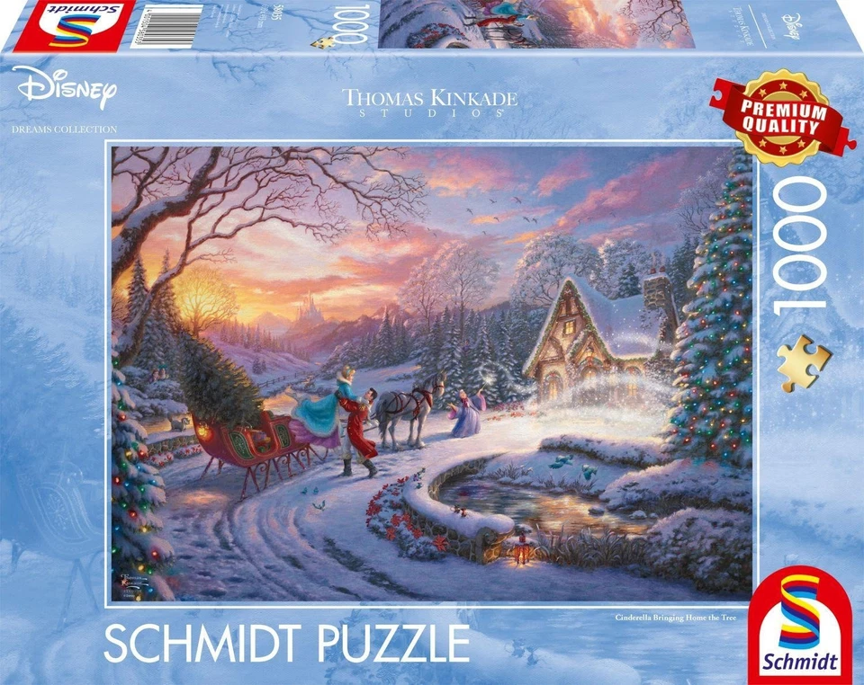 Thomas Kinkade Disney's Collection 1000 Pieces Schmidt Timeless Jigsaw Puzzle - Image 3 of 4