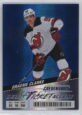 2024-25 Upper Deck Credentials Debut Ticket Access Blue /399 Graeme Clarke 0g7f