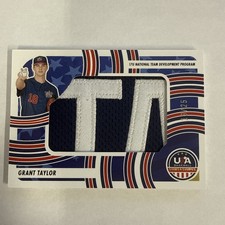 24 Panini Stars and Stripes USA Baseball Alumni Jumbo Materials Grant Taylor /25