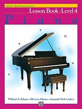 Alfred's Basic Piano Library Lesson Book, Bk 4 - Paperback - ACCEPTABLE