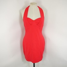 Lovers and Friends Monica Dress Red Mini Sleeveless Halter Neck Party Size M