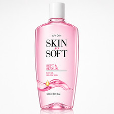 AVON Skin So Soft Soft  Sensual Bath Oil with Argan 16.9 oz
