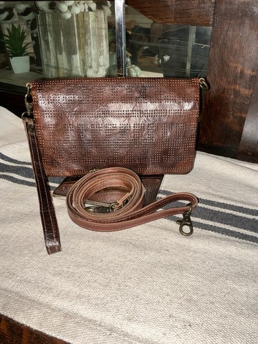 Bed Stu Bayshore Cadence Wallet Wristlet Clutch Bag Teak Rustic Rustic $179