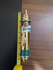 Pilsner Urquelle Plzen Rubinetto Birra Ceca Manico Originale 9" Oro Verde Pull Raro