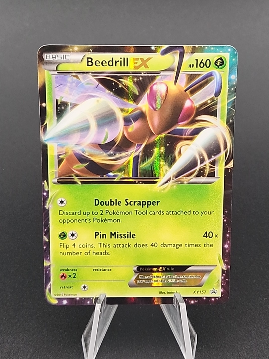 Pokemon Beedrill EX XY157 Black Star Promo Holo Ultra Rare B