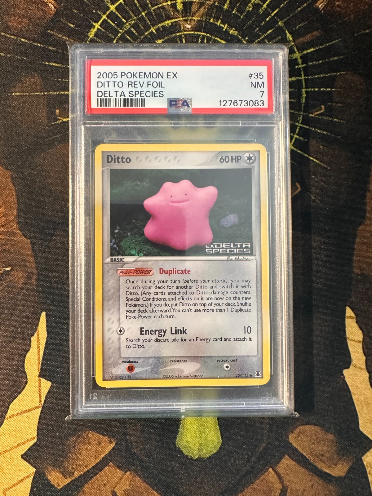 Pokemon Ditto 35/113 Delta Species Reverse Holo PSA 7