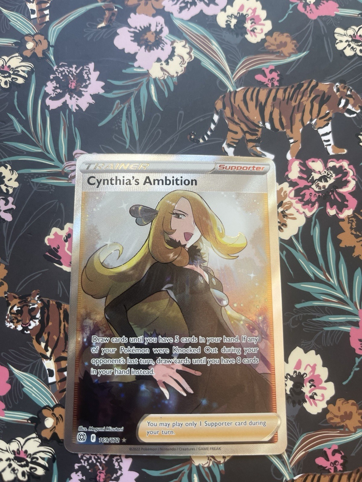 Pokémon TCG Cynthia's Ambition 169/172 Brilliant Stars Trainer Full Art Holo