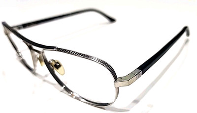 MIKLI PL1344 Stark Biosun Silver Aviator Sunglasses Frame 61-15 140 Crack Arm