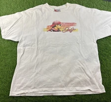 Vintage Dale Jr NASCAR T-Shirt XL Chase Authentics White 00s Racing Tee