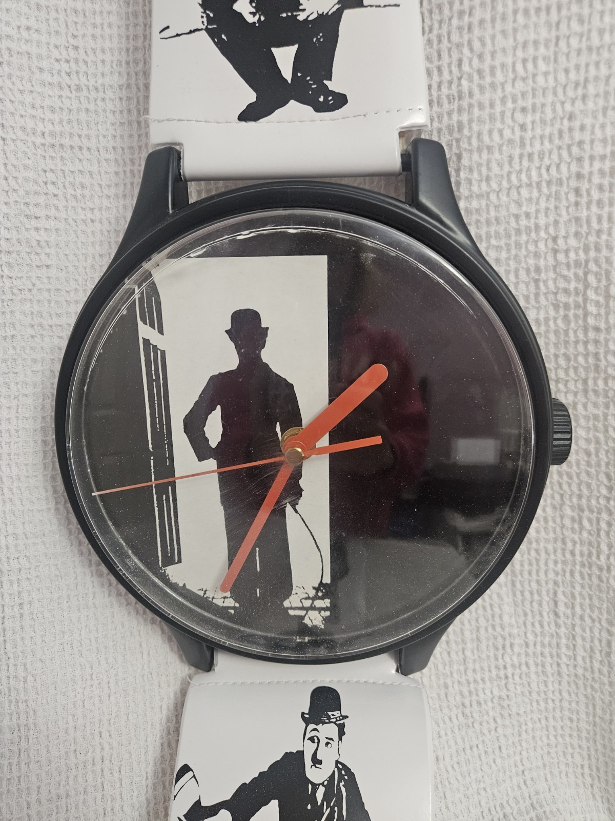 Vintage Charlie Chaplin Wall Clock Wristwatch 47” Long Free Shipping