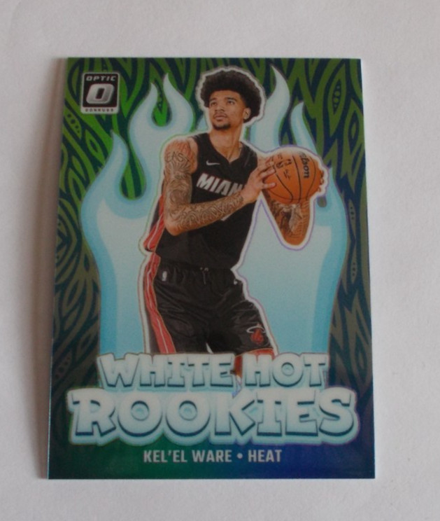 2024-25 Donruss Optic Kel'el Ware White Hot Rookies Lime Green Prizm /199