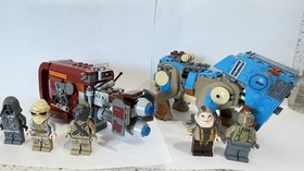 LEGO Star Wars Encounter On Jakku 75148 and Ray&rsquo;s Speeder 75099 + Minifigures