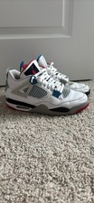 Jordan Air Jordan 4 Retro SE What The 2019 Leather Mid Top White Red Blue