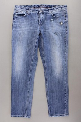   Cambio Straight Jeans Regular Jeans für Damen Gr. 44, XL blau  