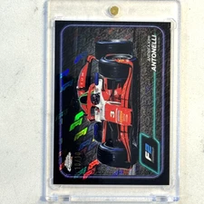 2024 Topps Chrome Formula 1 F1 ANDREA KIMI ANTONELLI Black LogoFractor 10/10