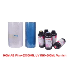 US STOCK A3 UV DTF Printer Laminating 2 in 1 Varnish Gliding Printer only STOCK