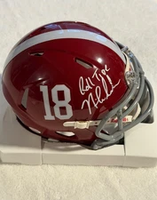 Nick Saban Signed Alabama Crimson Tide Mini Helmet COA
