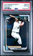 2024 BOWMAN DRAFT CHROME#BDC56 NICK KURTZ🔥PSA 10🔥LOW POP🔥
