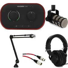 Focusrite Vocaster 1 and PodMic Solo Podcast Bundle