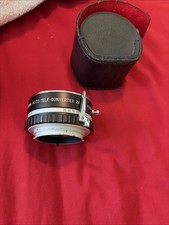 Asanuma Minolta Auto-Tele Converter 2x Camera Lens w/ Case