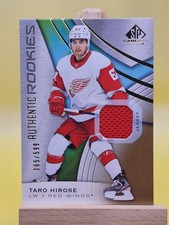 2019-20 SP Game Used TARO HIROSE Authentic Rookies Jersey Relic #176 /599