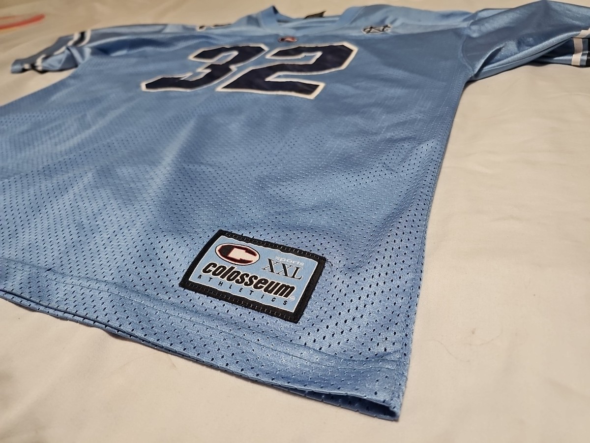 North Carolina Tar Heels #32 Sewn Carolina Blue Football Jersey SZ