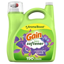 Gain Liquid Laundry Fabric Softener and Conditioner, Moonlight Breeze Scent, 140