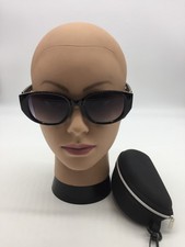 Chloe Black Frame Women's Designer Sunglasses 53-20-145 Grey Lenses
