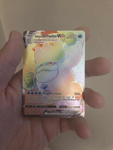 Pokemon Galarian Darmanitan VMAX 187/185 Vivid Voltage SWSH SECRET RARE