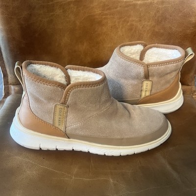 Cole Haan 8.5 Tan Generation Zerogrand Water Resistant Bootie shoes womens