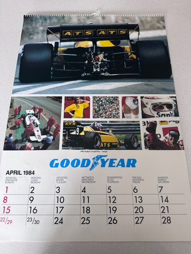 Vintage Goodyear Formula 1 Calendars from 1975 - 1999, some autographed - Picture 118 of 305