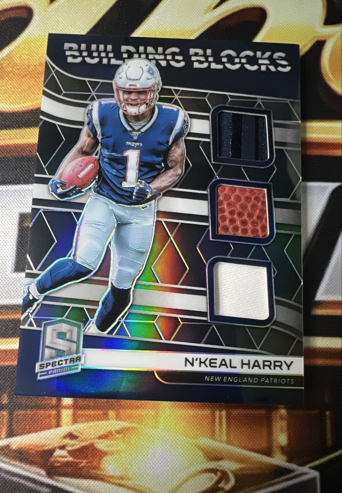 N'Keal Harry Panini Spectra Building Blocks Relics #BB13 Base