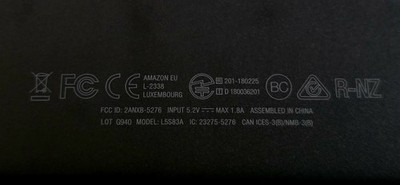 Amazon Fire L5S83A 7in 16GB Black Wi-Fi Fire OS