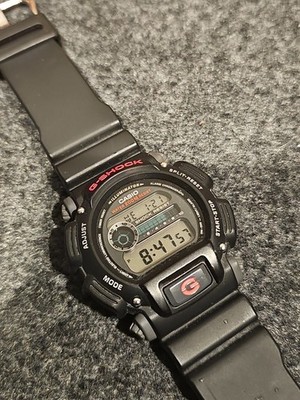 Casio DW-9052-1V Mens G-Shock Chronograph Watch 200M WR Resin Black Sports 