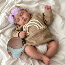Reborn Baby Dolls Girl Full Body 20 Inch Realistic Sleeping Doll