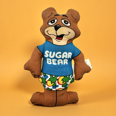 SUGAR BEAR Post Golden Crisp Vintage 80s PLUSH TOY 4.5
