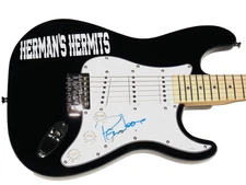 PETER NOONE AUTOGRAPHED ELECTRIC GUITAR (HERMAN'S HERMITS) - JSA COA!