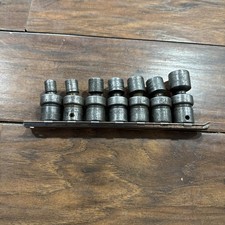 Snap-on 7-piece Metric 38 Drive Shallow Impact Swivel Socket Set 8mm-18mm Snap-on 7-piece Metric 38 Drive Shallow Impact Swivel Socket Set 8mm-18mm