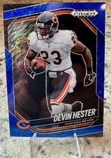 2025 Panini Prizm Black Blue Shimmer/35  Devin Hester #21 Bears FOTL  
