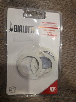 Bialetti 1 Cup Stovetop Moka Express Replacement Gasket Seal Rubber (3-Pack)