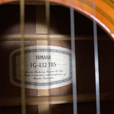 Acoustic Guitar Yamaha FG-432 TBS Sunburst with Hard Case | eBay