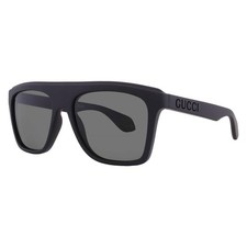 Gucci Grey Browline Men's Sunglasses GG1570S 001 57 GG1570S 001 57